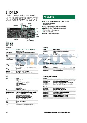 SHB120 datasheet - USB 3.0 supported