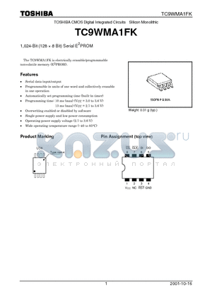 TC9WMA1FK datasheet - TOSHIBA CMOS Digital Integrated Circuits Silicon Monolithic