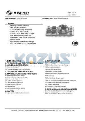 VPOL15A-5-SMT datasheet - point of load converter