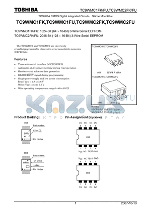 TC9WMC1FU datasheet - CMOS Digital Integrated Circuits Silicon Monolithic