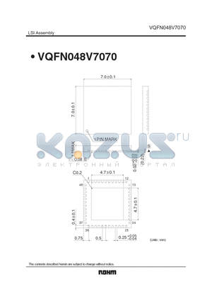 VQFN048V7070 datasheet - LSI Assembly