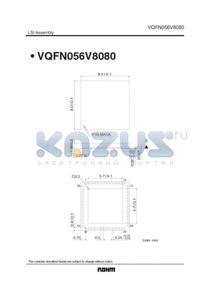 VQFN056V8080 datasheet - LSI Assembly