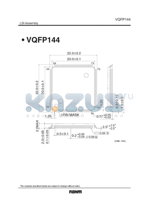 VQFP144_1 datasheet - LSI Assembly