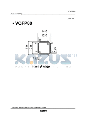 VQFP80 datasheet - LSI Assembly