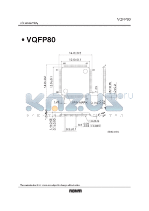VQFP80 datasheet - LSI Assembly