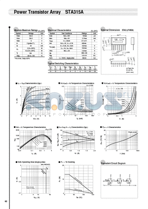 STA315A datasheet - Power Transistor Array