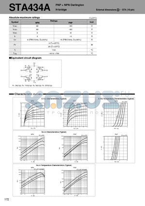 STA434A_06 datasheet - PNP  NPN Darlington H-bridge