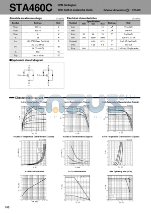 STA460C datasheet - NPN Darlington With built-in avalanche diode