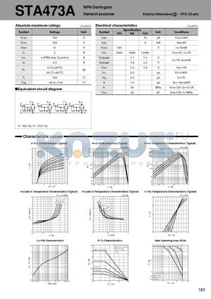 STA473A_06 datasheet - NPN Darlington General purpose