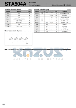 STA504 datasheet - N-channel General purpose