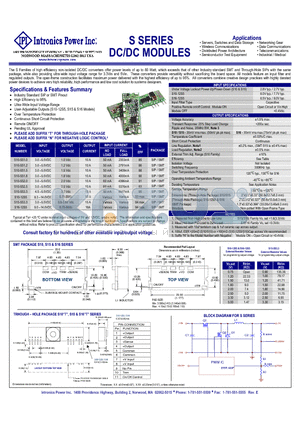 S10-5S1.5 datasheet - DC/DC MODULES