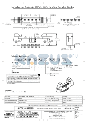 SHTSL-5 datasheet - .050