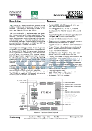STC5230 datasheet - Synchronous Clock for SETS
