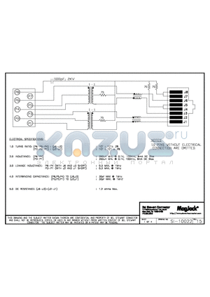 SI-10022 datasheet - SI-10022