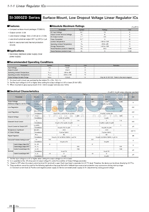 SI-3011ZD datasheet - High-Current, Low-Dropoiut, 1.1~5 V  Regulator