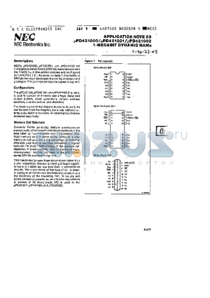 UPD421001 datasheet - APPLICATION NOTE 53