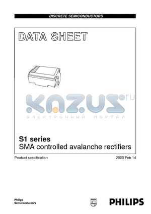 S1A datasheet - SMA controlled avalanche rectifiers