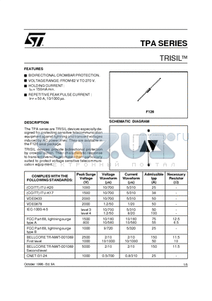 TPA datasheet - TRISIL