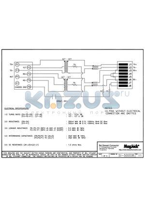 SI-50008 datasheet - SI-50008