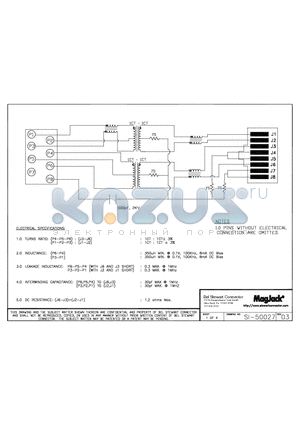 SI-50027 datasheet - SI-50027