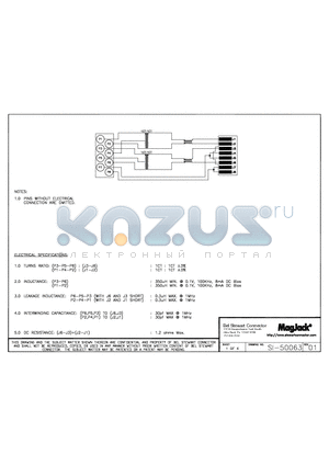 SI-50063 datasheet - SI-50063