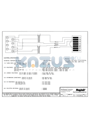 SI-50085 datasheet - SI-50085