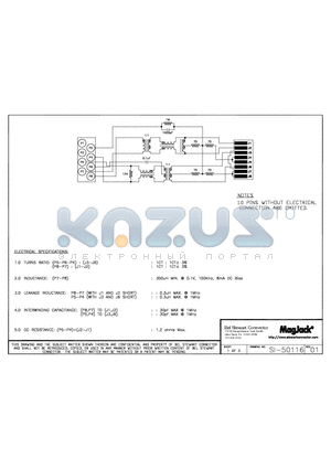 SI-50116 datasheet - SI-50116