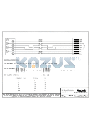 SI-60009 datasheet - SI-60009