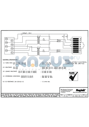 SI-60116-F datasheet - SI-60116-F