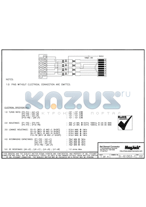 SI-61003-F datasheet - SI-61003-F