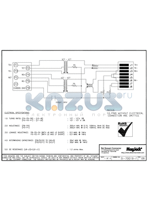 SI-70019-F datasheet - SI-70019-F