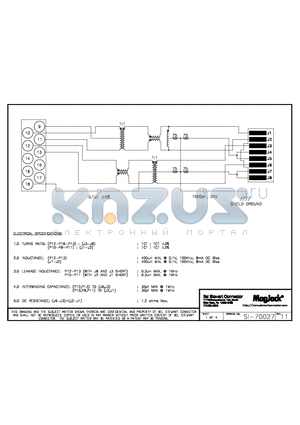 SI-70027 datasheet - SI-70027