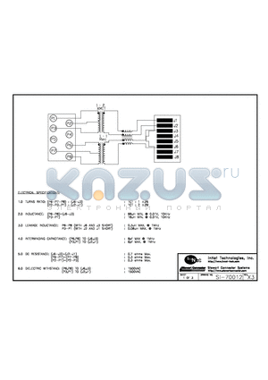 SI-70012 datasheet - SI-70012