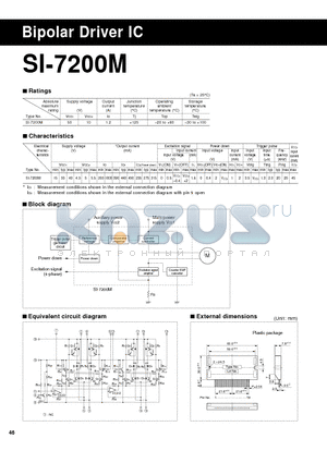 SI-7200M datasheet - Bipolar Driver IC