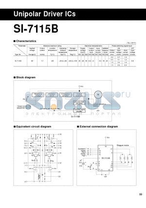 SI-7115B datasheet - Unipolar Driver ICs