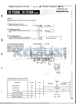 SI-7200E datasheet - STEPPING MOTOR DRIVER