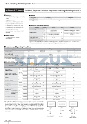 SI-8000HFE_10 datasheet - Full-Mold, Separate Excitation Step-down Switching Mode Regulator ICs