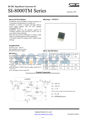 SI-8000TM datasheet - DC/DC Step-Down Converter IC