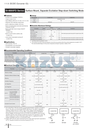 SI-8001FDE datasheet - Surface Mount, Separate Excitation Step-down Switching Mode