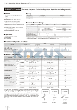 SI-8008TFE datasheet - Full-Mold Separate Excitation Step-down Switching Mode Regulator ICs