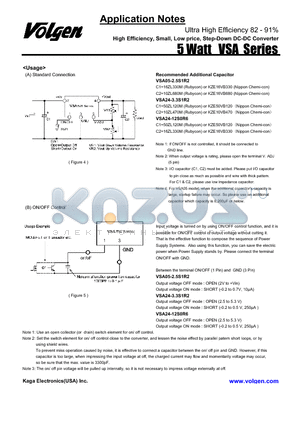 VSA24-12S0R6 datasheet - High Efficiency, Small, Low price, Step-Down DC-DC Converter