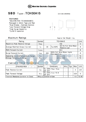 TCH30A15 datasheet - Shottky Barrier Diode