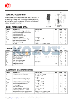 S2055A datasheet - SILICON DIFFUSED POWER TRANSISTOR