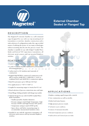 S21-1A1A-12 datasheet - External Chamber Sealed or Flanged Top