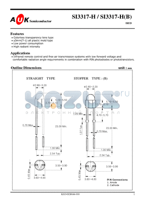 SI3317-HB datasheet - IRED