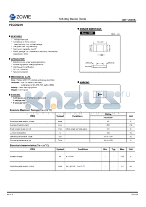 VSCD024H datasheet - Schottky Barrier Diode