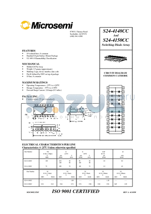 S24-4148CC datasheet - Switching Diode Array