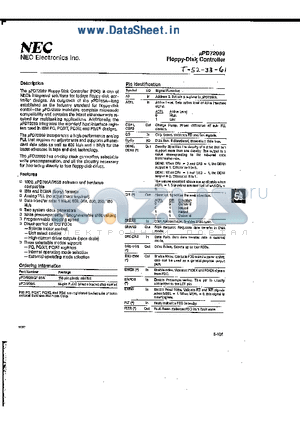 UPD72069GF-3BA datasheet - UPD72069 Floppy-Disk Controller