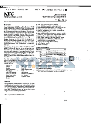 UPD72065G datasheet - CMOS FLOPPY DISK CONTROLLER