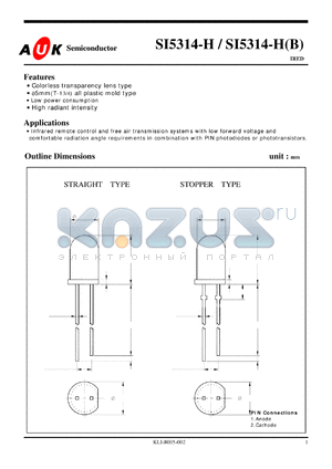 SI5314-H datasheet - IRED